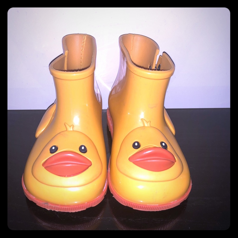 Mini Melissa Sugar Duck Rain Boots Size 9
